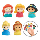 Conjunto De 5 Brinquedos De Banho Finger Puppets Disney Prin