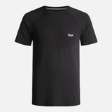 Polera Hombre Essential Sport T-shirt Negro Lippi