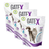 Areia Sílica Grossa Gatos Gatex Tradicional 1,4kg - Kit 3