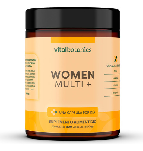 Multivitaminico Mujer Con Colageno 200 Caps | Vitalbotanics