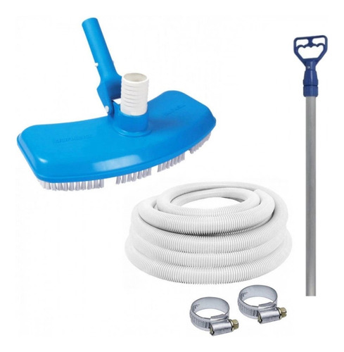 Kit Aspirador Para Piscina + Mangueira 4m + Cabo 2m Retrátil