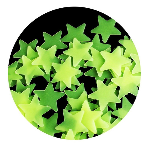 Paquete 200 Estrellas Fosforecentes Fluorescentes Niños Bebe