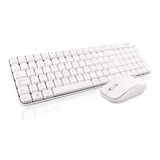 Kit Teclado Y Mouse Inalámbrico Ghia Color Blanco Gt400 /vc