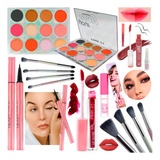 Set De Maquillaje Pink 21 Original Make Up Profesional Anmat
