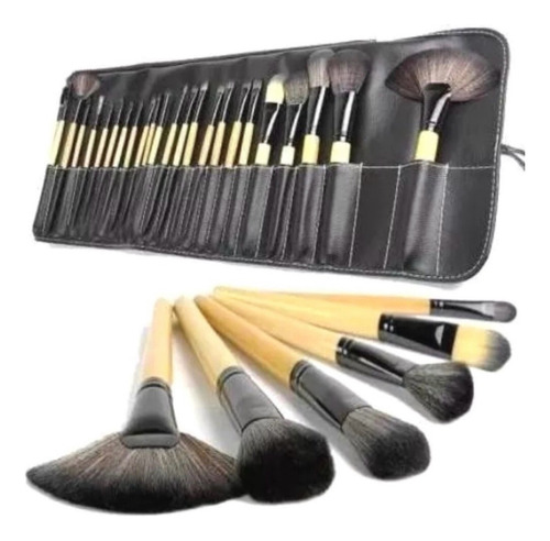 Set Brochas Maquillaje Profesional 24pzas 