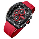 Reloj Para Hombre Marca Curren Pulso Silicona Funcional