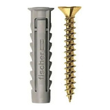 Tarugo Fischer Sx6 Tornillo 4x35 Ladrillo Hueco X100