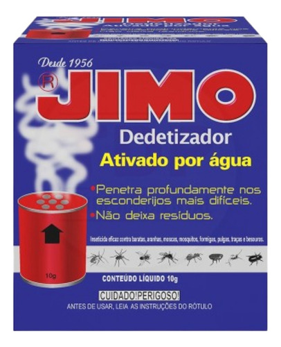 Dedetizador Jimo Ativável Com Água - 10g - Jimo