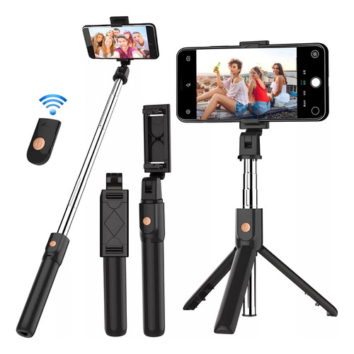 Selfie Stick Con Control Remoto Bluetooth Y Trípode