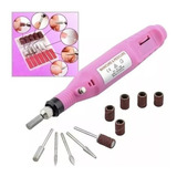 Torno Electrico Profesional Manicura Uñas + Kit De Fresas