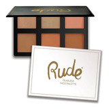 Paleta De Contorno Rubores E Iluminadores Fearless Face Palette Rude Cosmetics