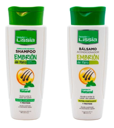 Shampoo Y Acondi Embrion D Pato - mL a $82
