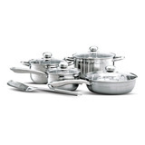 Batería De Cocina Acero Inoxidable De 9 Piezas Cinsa