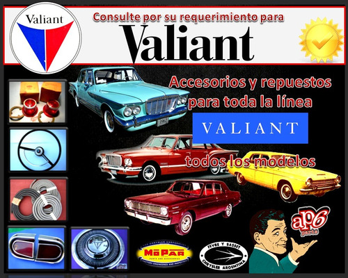 Valiant - Estrella Chrysler Cromada De Guardabarro Foto 3