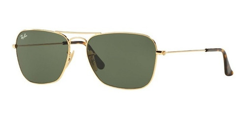 Lentes De Sol Caravan Gold Dark Green Ray-ban