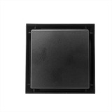 Rejilla Piso Invisible 10x10cm Negra