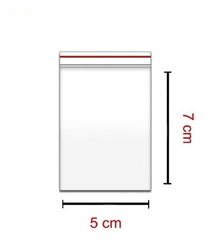 100 Sacos Saquinho Zip Lock Hermético 5x7 Abre E Fecha