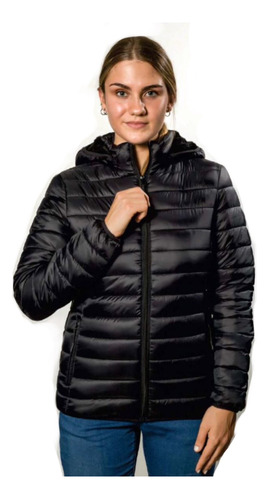 Campera Mujer Pluma Sintética De Nylon Importada