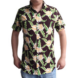 Camisa Floral Estampa Florida Camiseta Hawaii Verão Modas