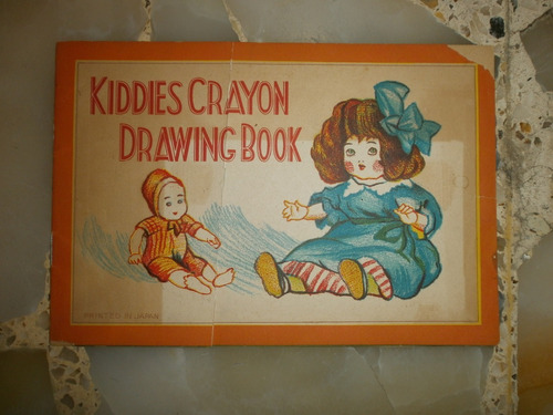 Kiddies Crayon Drawing Book Made In Japan Illustrated Kids