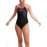 Vestido De Bano Medley Logo Medalist Mujer Negro-34 Speedo