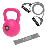 Kit Set Gym Pesa Rusa Kettlebell 10 Kg + Bandas Elasticas