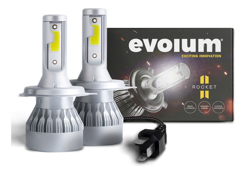 Kit Focos Leds Evolum Rocket H4 Para Tsuru 2000 A 2017