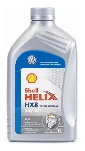 Aceite Shell Helix Hx8 Av 5w40 X 1 Litro Sintetico Vw