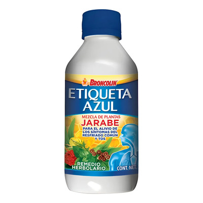 Broncolin Jarabe Etiqueta Azul Tos Y Resfriado Comun 250ml | Envío gratis