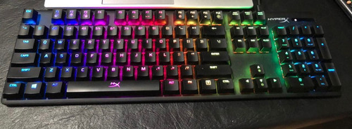 Teclado Gamer Hyperx Alloy Origins Qwerty Red Inglés Us Colo