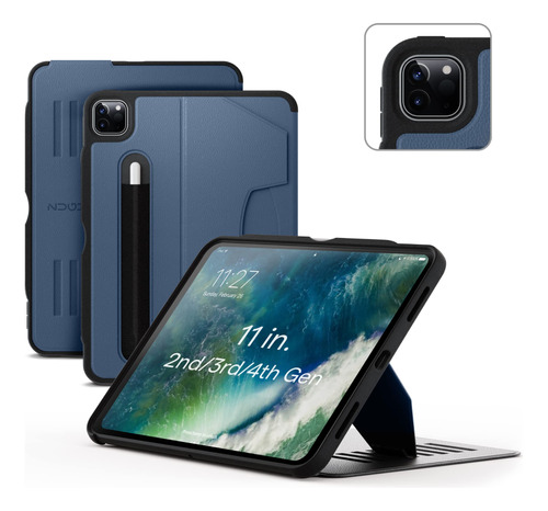 Funda Para iPad Pro 11  2 Y 3 Gen Protectora Delgada Azul