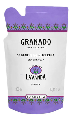 Sabonete Líquido Granado Terrapeutics De Glicerina Lavanda Em Líquido 300 Ml