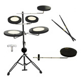 Bateria Praticável Torelli Com Pad Extra Tbe01 + Baqueta