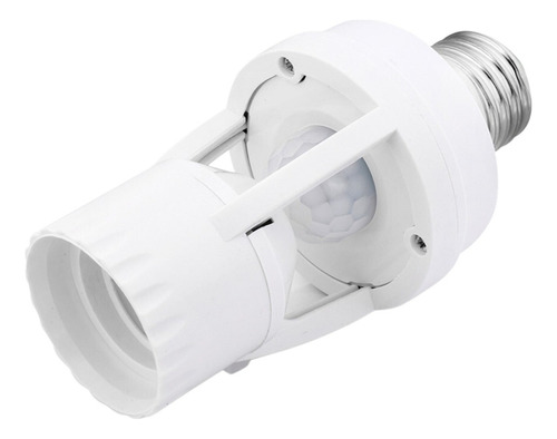 Sensor De Presença Para Lâmpada Com Fotocélula Soquete E27 Cor Branco