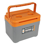 Hielera Hartplas Orizaba Capacidad 13qt, 12 Lit Rectangular Color Gris - Naranja