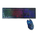 Teclado Y Mouse Gamer Yelandar Jx-kt333 Ergonomico Luces Rgb