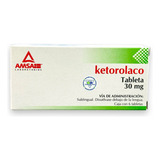 Ketorolaco Sublingual 30 Mg C/6 Tabletas Amsa