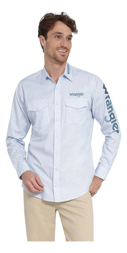 Camisa Vaquera Hombre Wrangler Regular Fit Manga Larga 403