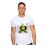 Playera El Grinch Navidad Villano Animado Nieve Regalos 