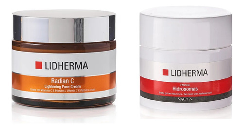 Kit Radian C Lightening Face Cream + Hidrosomas Lidherma 