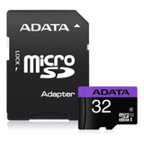 Memoria Micro Sd 32gb Adata Clase 10 Adaptador Premier Nueva