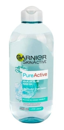 Agua Micelar Todo En 1 Pure Active Garnier 400 Ml