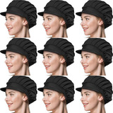 Gorro De Chef Elástico De 9 Piezas De Malla Para Cocina...