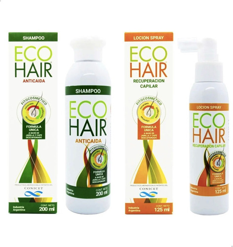 Eco Hair Anticaida Crecimiento Cabello Locion + Shampoo