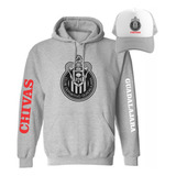 Kit Sudadera Sport + Gorra Mod Chivas Guadalajara Liga Mx