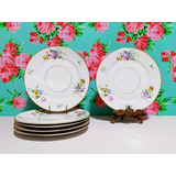 Juego 6 Platos Postre Porcelana Heinrich Selb Bavaria 20 Cm