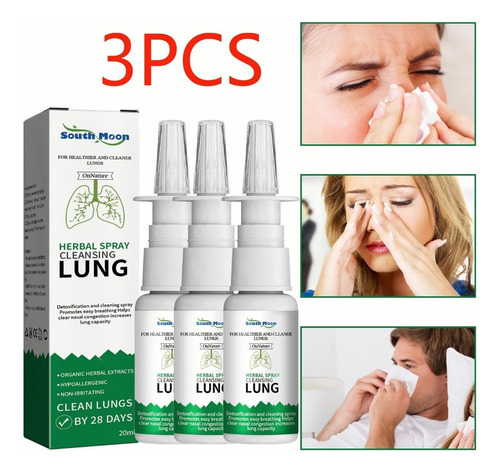 Aerosol Nasal Antironquidos Para Limpiar Los Pulmones, 3 Uni