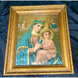 Antiguo Cuadro De La Virgen Del Perpetuo Socorro