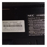 Monitor Nec Multisync E171m Lcd 17  Negro 100v/240v Detal06