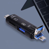 Adaptador Micro Usb Tipo C Micro Sd Celular Otg Tf 5 En 1